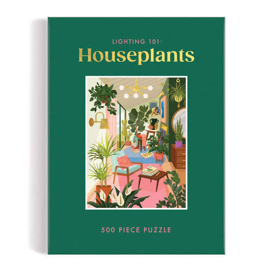 Galison Houseplants Book Puzzle - 500 pcs