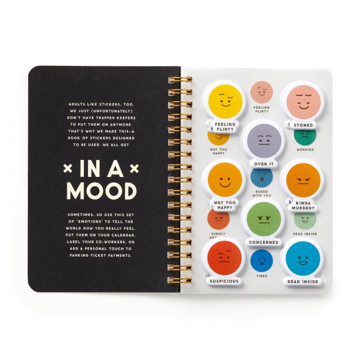 Brass Monkey In A Mood Sticker Book Multi-Coloured 11x0.05x15cm