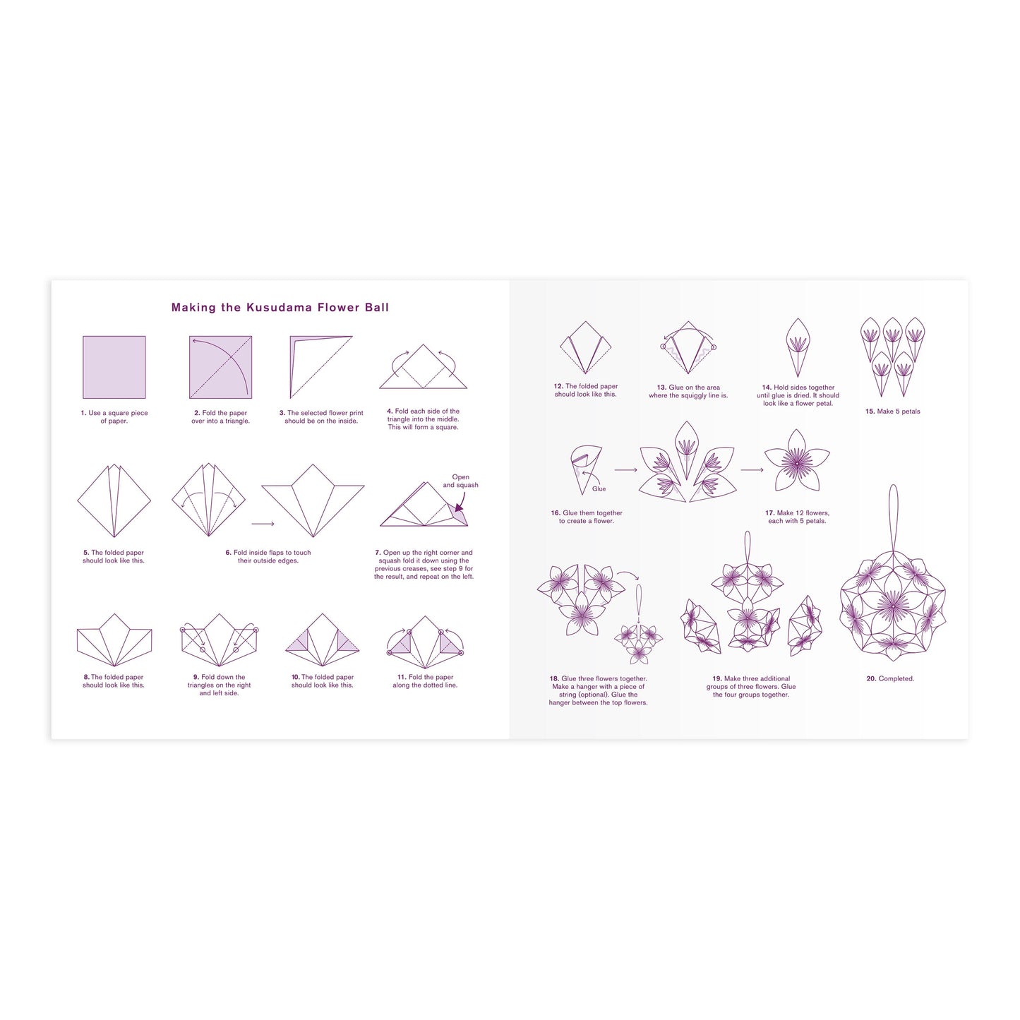 Galison Floral Origami Flower Kit