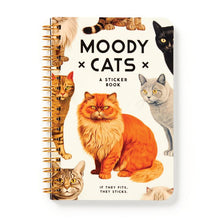 Load image into Gallery viewer, Brass Monkey Moody Cats Sticker Book Multi-Coloured 11x0.05x15cm
