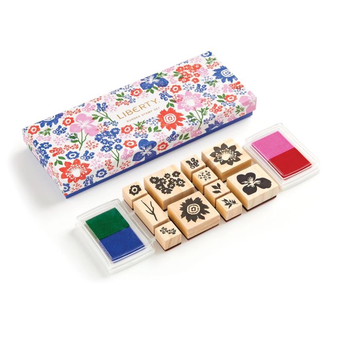 Galison Liberty Rubber Stamp Set Multi-Coloured 23x9x3cm
