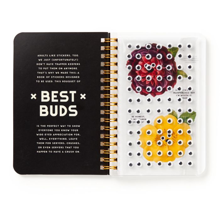 Brass Monkey Best Buds Googly Sticker Book Multi-Coloured 11x1.2x15cm