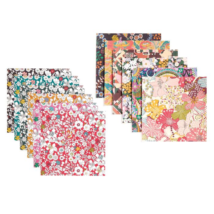 Galison Liberty Origami Treasure Box Kit Multi-Coloured 5x17x17cm