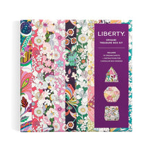 Load image into Gallery viewer, Galison Liberty Origami Treasure Box Kit Multi-Coloured 5x17x17cm
