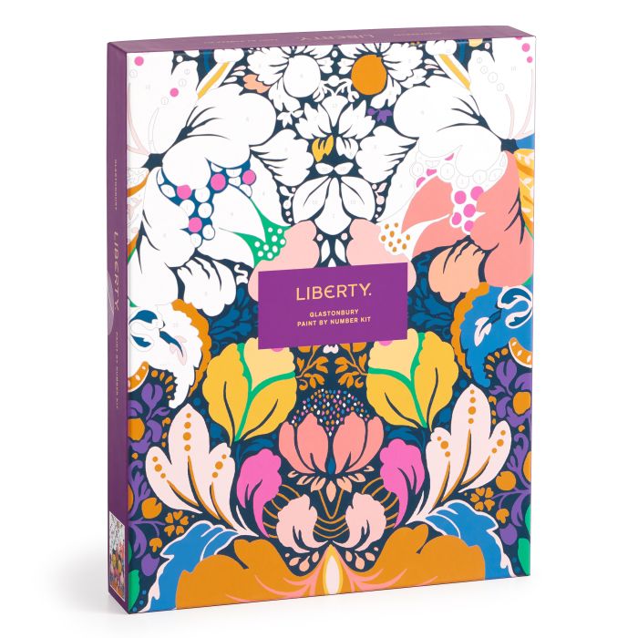 Galison Liberty Glastonbury Paint by Number Kit Multi-Coloured 22.9x2x30.5cm