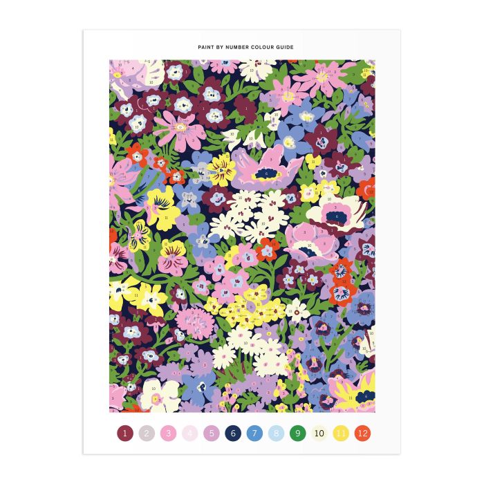 Galison Liberty Thorpe Paint by Number Kit Multi-Coloured 22.9x2x30.5cm