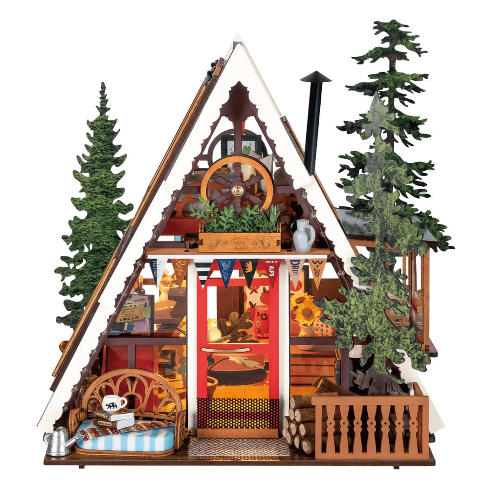 Robotime Rolife A-Frame Cabin DIY Miniature House DG181