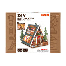 Load image into Gallery viewer, Robotime Rolife A-Frame Cabin DIY Miniature House DG181
