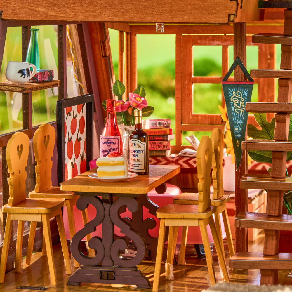 Robotime Rolife A-Frame Cabin DIY Miniature House DG181