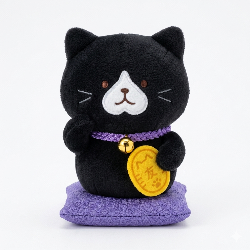 FFN Wealth Cat Doll Tuxedo Cat