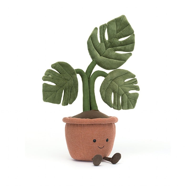  ジェリーキャット　モンステラ　monstera ぬいぐるみ Jellycat Amuseable Monstera Plant 43cm – MeeQ