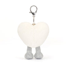 Load image into Gallery viewer, Jellycat Bag Charm Amuseables Cream Heart 13cm
