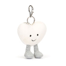 Load image into Gallery viewer, Jellycat Bag Charm Amuseables Cream Heart 13cm
