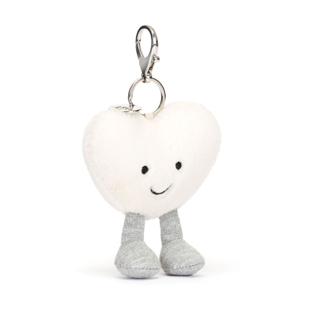 Jellycat Bag Charm Amuseables Cream Heart 13cm