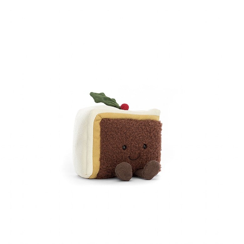 Jellycat Amuseable Slice Of Christmas Cake 10cm