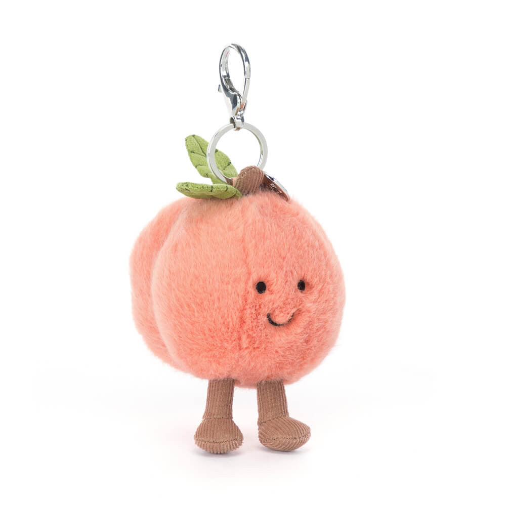 Jellycat Amuseables Peach Bag Charm 9cm
