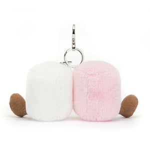 Jellycat Bag Charm Amuseables Pair of Marshmallows 15cm