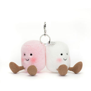 Jellycat Bag Charm Amuseables Pair of Marshmallows 15cm