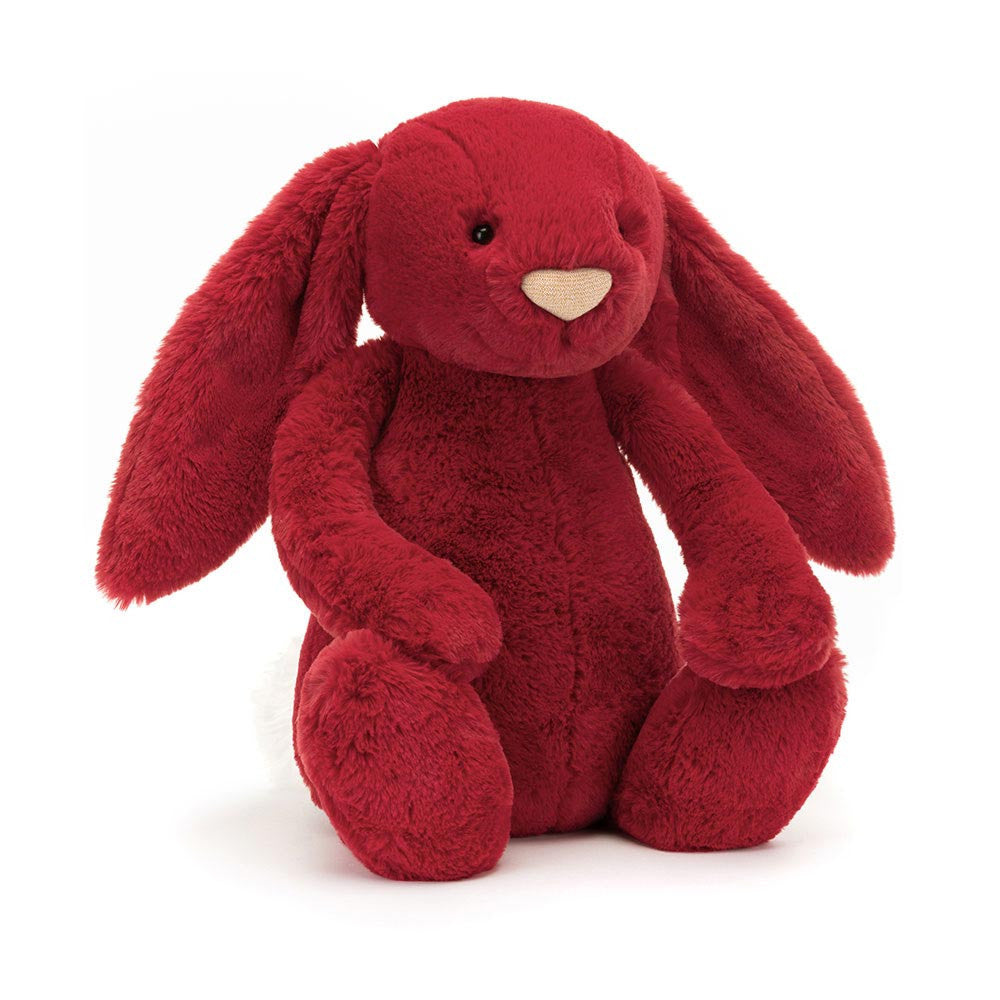 Jellycat Raspberry Rabbit Jellycat Bashful Luxe Bunny Scarlett Big(Huge) 38cm – MeeQ