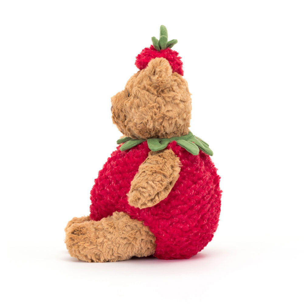 Jellycat Bartholomew Bear Strawberry 26cm