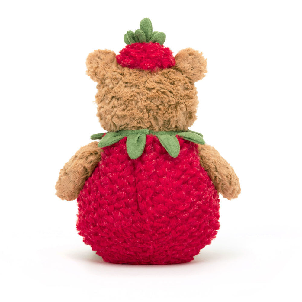 Jellycat Bartholomew Bear Strawberry 26cm MeeQ jellycat-bartholomew-bear-strawberry-26cm-meeq
