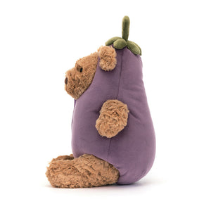 Jellycat Bartholomew Bear Aubergine (Eggplant) 30cm