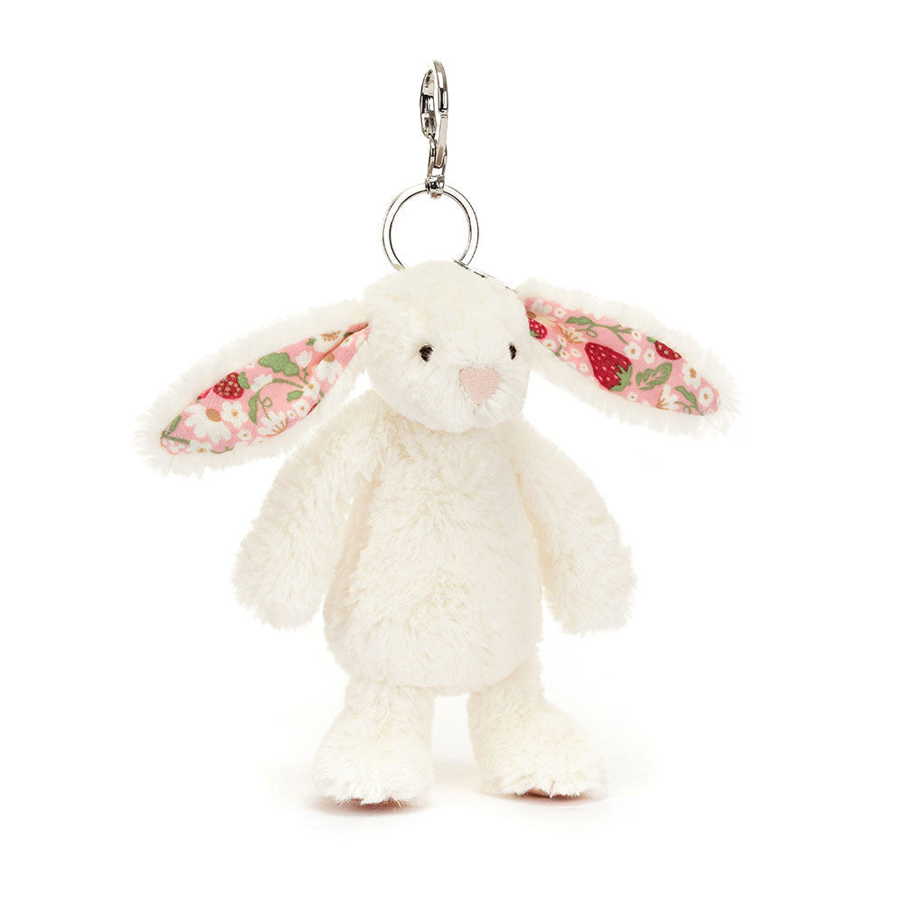Jellycat Bag Charm Blossom Cream Bunny 'Berry' 13cm