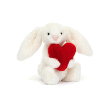 Load image into Gallery viewer, Jellycat Red Love Heart Bunny Small 18cm
