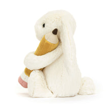 Load image into Gallery viewer, Jellycat Bashful Bunny with Pencil Little (Small) 18cm
