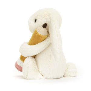 Jellycat Bashful Bunny with Pencil Little (Small) 18cm