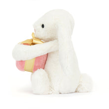 Load image into Gallery viewer, Jellycat Bashful Bunny with Present Little 18cm
