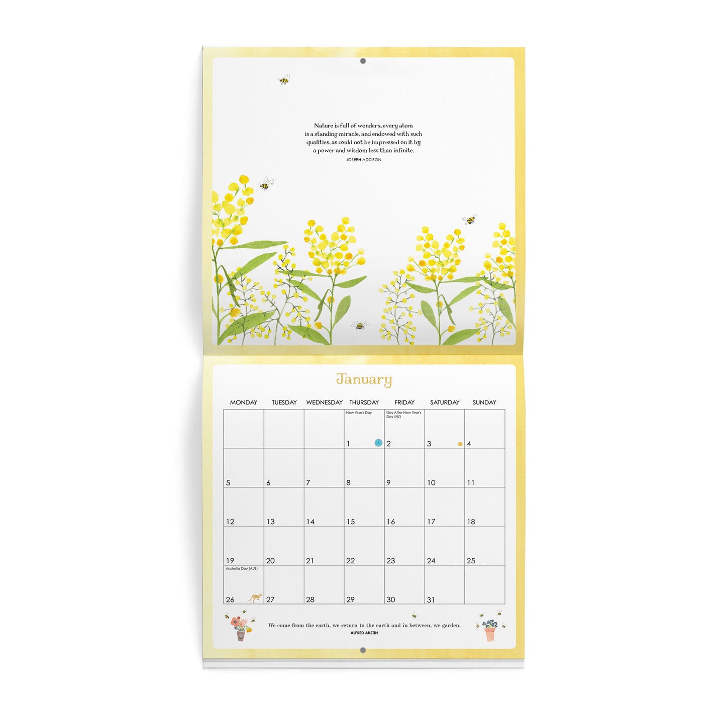 Affirmations - 2026 Bee Wall Calender