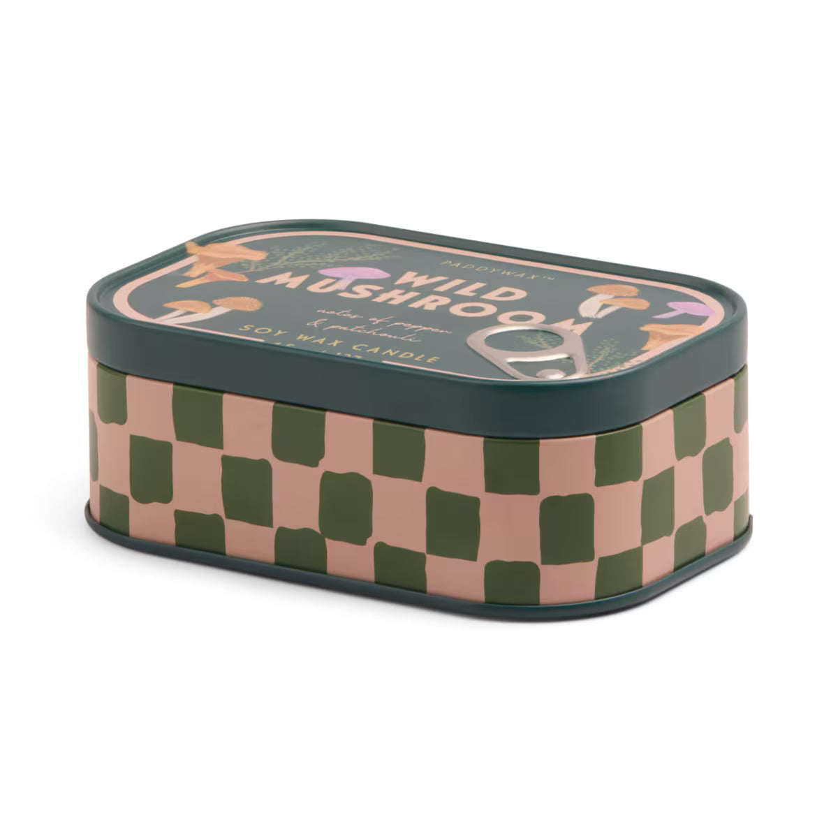 Paddywax: Bistro Mushroom Printed Tin Candle - Wild Mushroom 4.5oz/127g