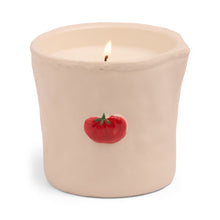 Load image into Gallery viewer, Paddywax Bistro Tomato Embossed Ceramic Candle - Heirloom Tomato 8oz/226g
