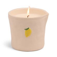 Load image into Gallery viewer, Paddywax Bistro Lemon Embossed Ceramic Candle - Meyer Lemon  8oz/226g
