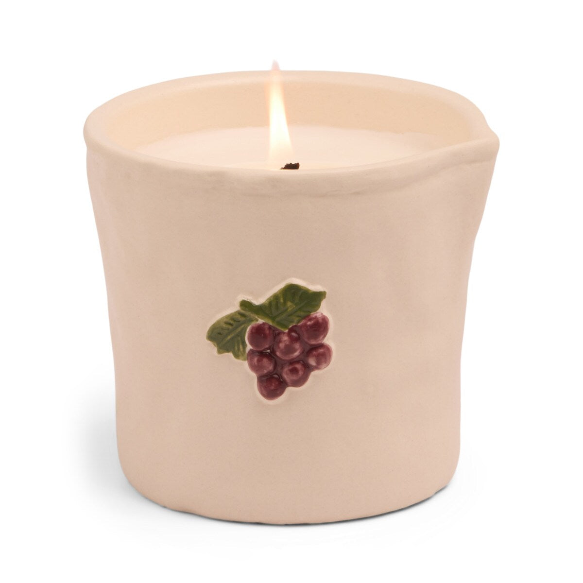 Paddywax Bistro Grapes Embossed Ceramic Candle - Bordeaux Grape 8oz/226g