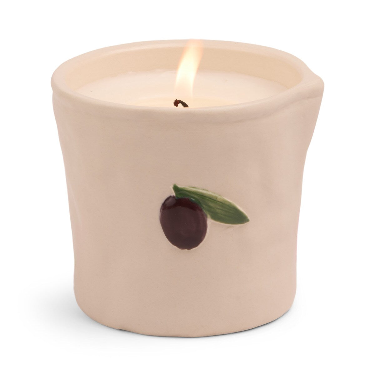 Paddywax Bistro Olive Embossed Ceramic Candle - Fig & Olive 8oz/226g