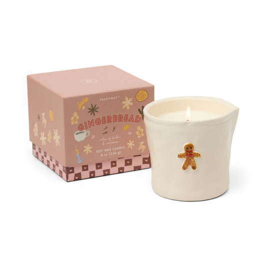 Paddywax Bistro Gourmand Gingerbread Icon Ceramic Candle-Gingerbread  8oz/226g