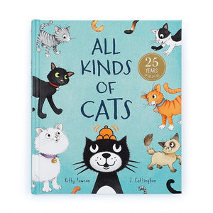 Jellycat Book All Kinds of Cats 22cm