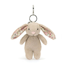 Load image into Gallery viewer, Jellycat Bag Charm Bashful Bunny Blossom Beige 17cm
