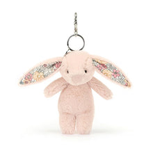 Load image into Gallery viewer, Jellycat Bag Charm Bashful Bunny Blossom Blush 17cm
