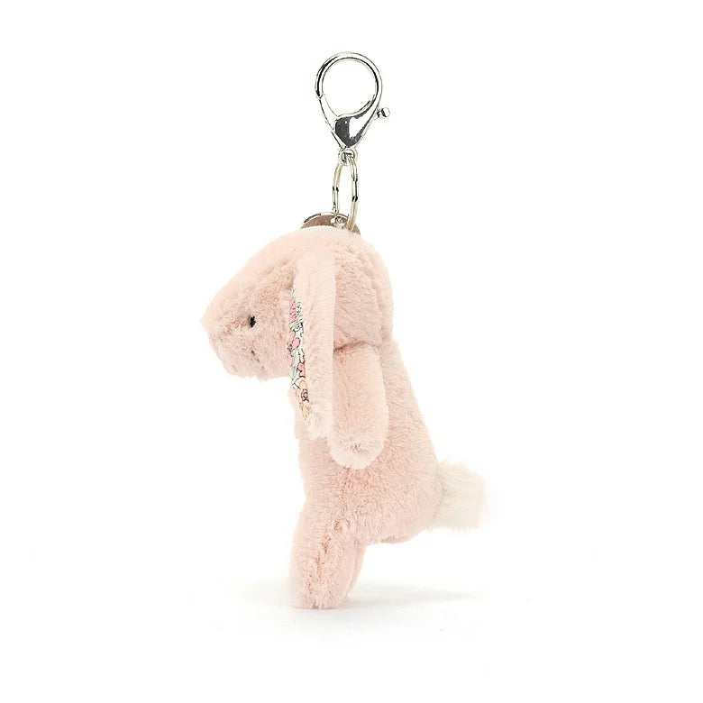 Jellycat Bag Charm Bashful Bunny Blossom Blush 17cm