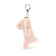 Load image into Gallery viewer, Jellycat Bag Charm Bashful Bunny Blossom Blush 17cm
