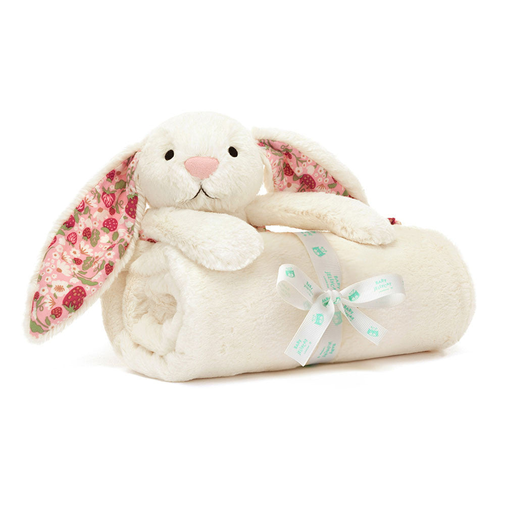 Jellycat Blossom Cream Bunny 'Berry' Blankie – MeeQ