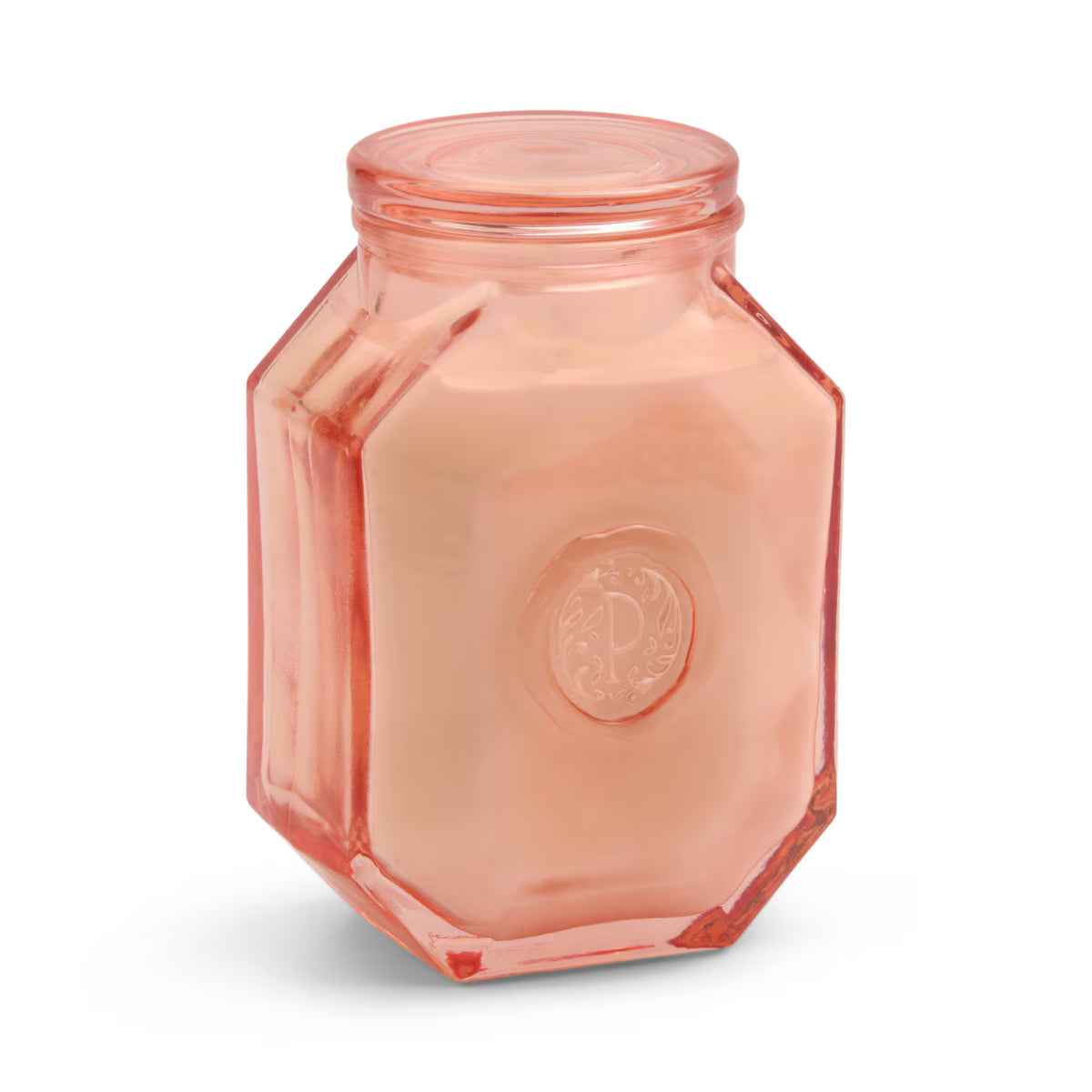 Designworks Botanica 8oz/226g Pink Glass Candle - Saffron Rose