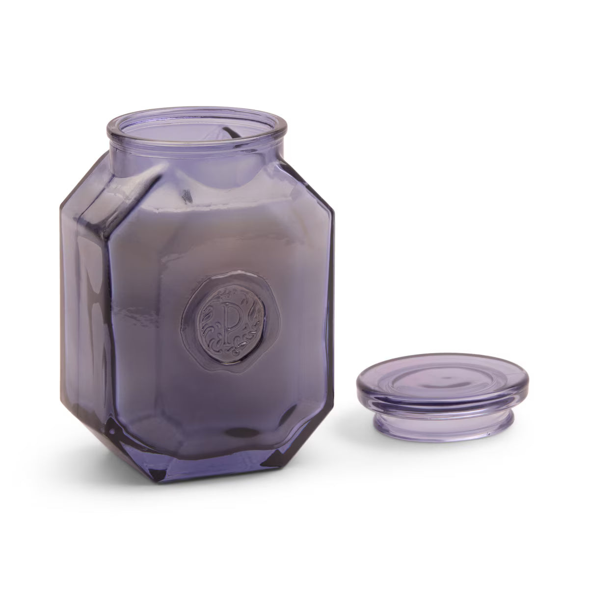 Designworks Botanica 8oz/226g Grey Blue Glass Candle - Sea Salt & Amber