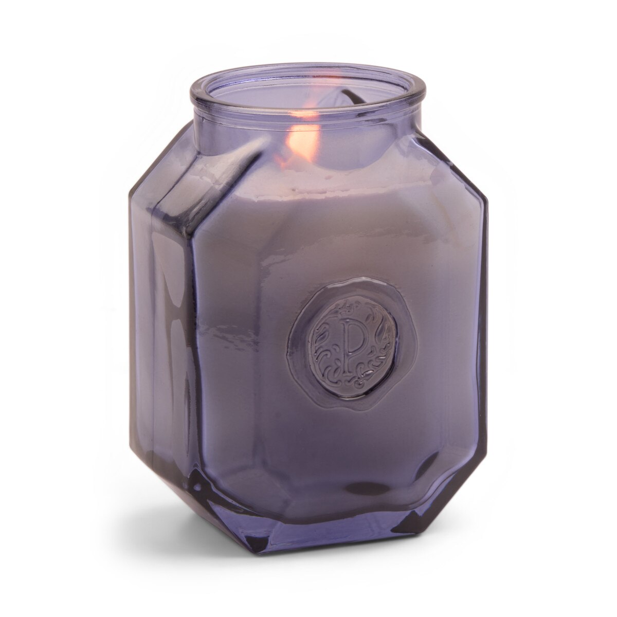 Designworks Botanica 8oz/226g Grey Blue Glass Candle - Sea Salt & Amber