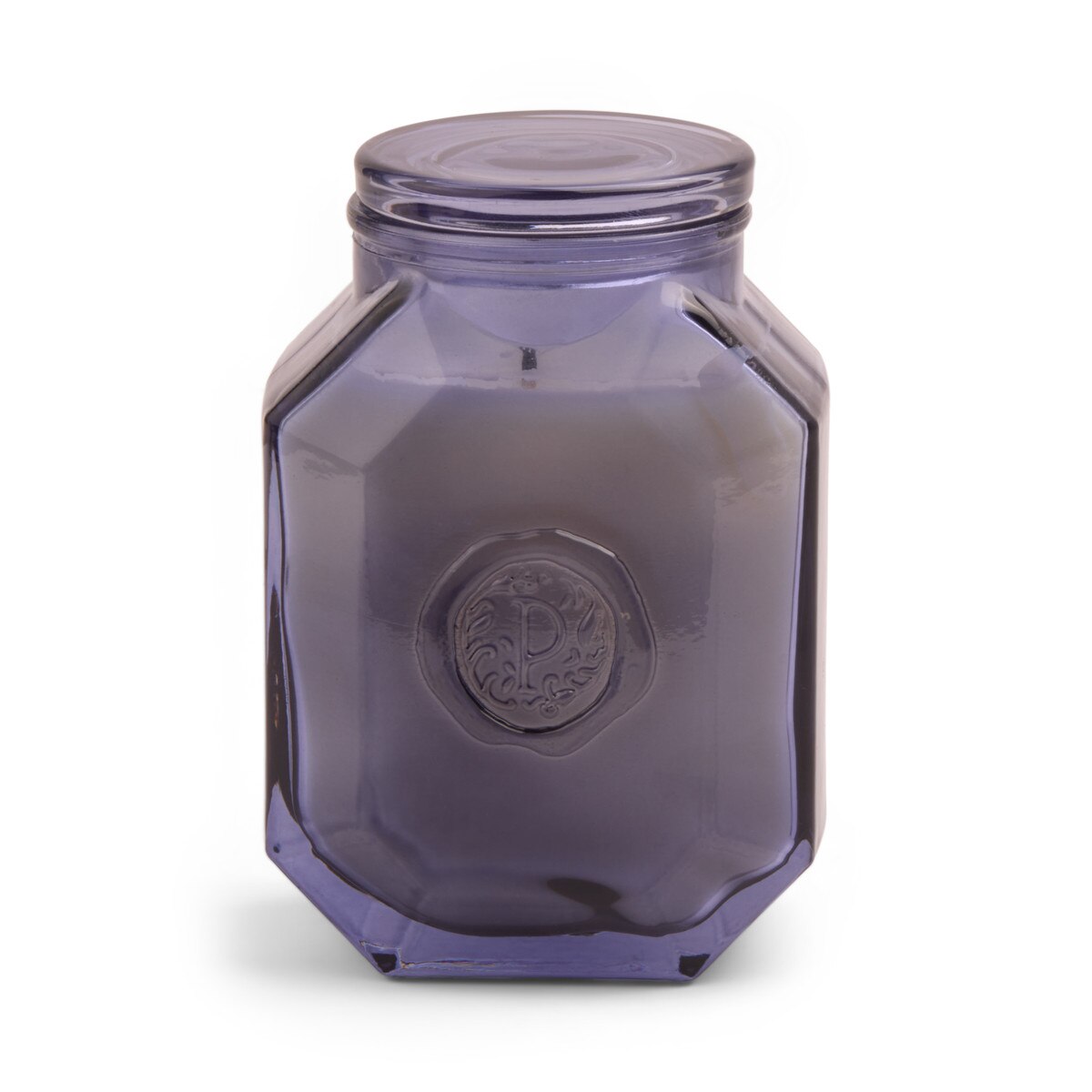 Designworks Botanica 8oz/226g Grey Blue Glass Candle - Sea Salt & Amber