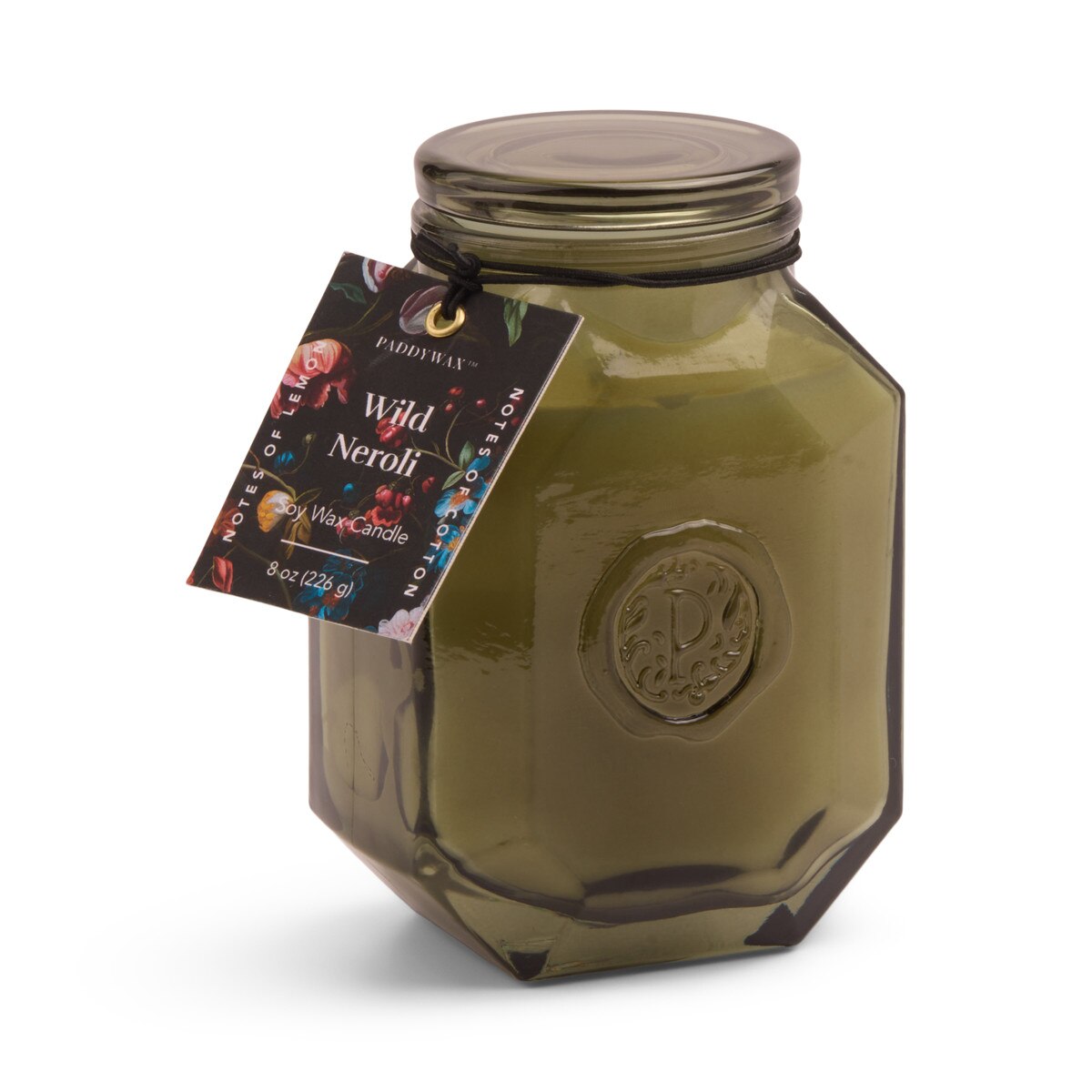 Designworks Botanica 8oz/226g Sage Green Glass Candle - Wild Neroli