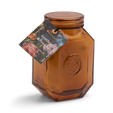 Load image into Gallery viewer, Designworks Botanica 8oz/226g Amber Glass Candle - Leather &amp; Smoke
